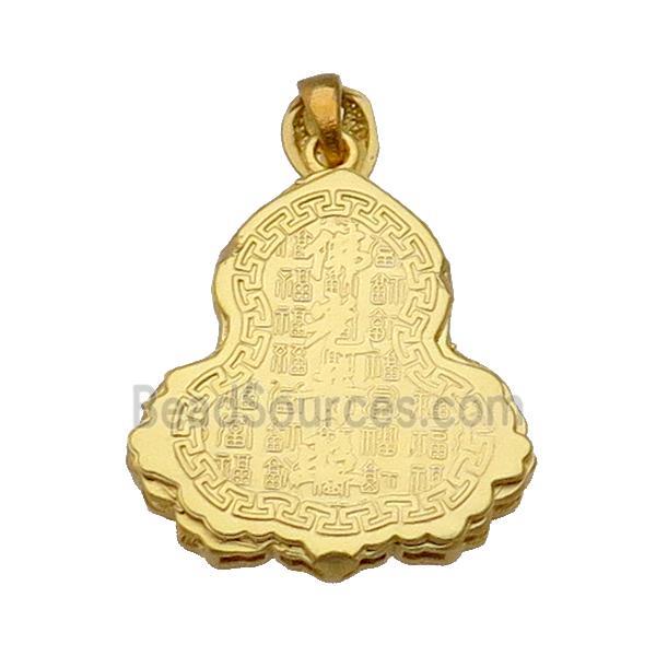 Copper Buddha Pendant Unfaded Duck Gold