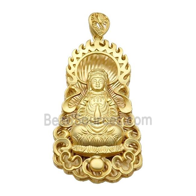 Copper Buddha Pendant Unfaded Duck Gold