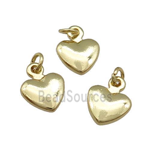 Copper Heart Pendant Unfade 18K Gold Plated