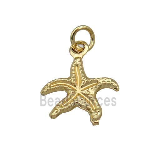 Copper Starfish Pendant Unfade 18K Gold Plated