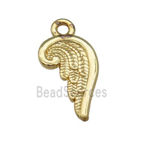 Alloy Wing Pendant Unfade 18K Gold Plated