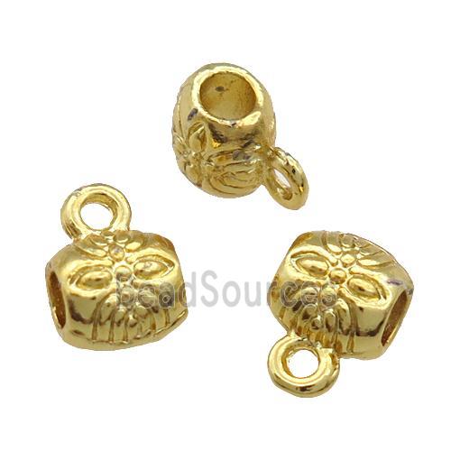 Alloy Hanger Bail Unfade 18K Gold Plated