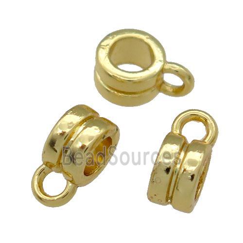 Alloy Hanger Bail Unfade 18K Gold Plated