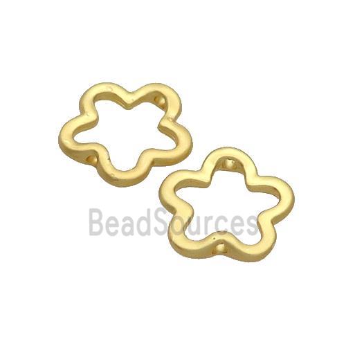 Copper Flower Beads Unfade Gold Plated