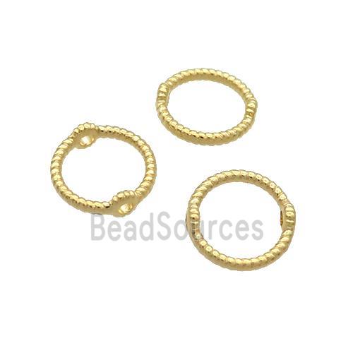 Copper Circle Beads Unfade Gold Plated