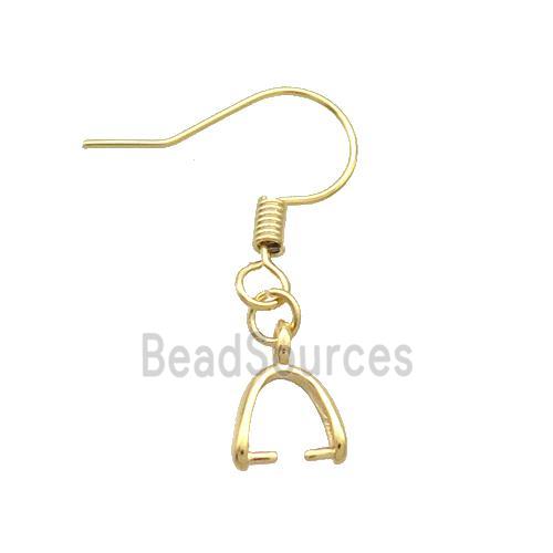 Copper Hook Earring Unfade Gold Plated