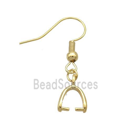 Copper Hook Earring Unfade Gold Plated