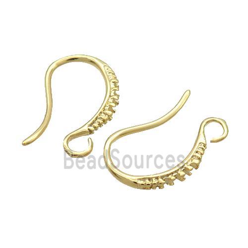 Copper Hook Earring Unfade Gold Plated