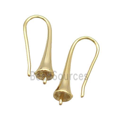 Copper Hook Earring Unfade Gold Plated