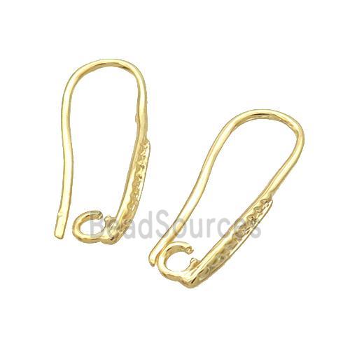 Copper Hook Earring Unfade Gold Plated