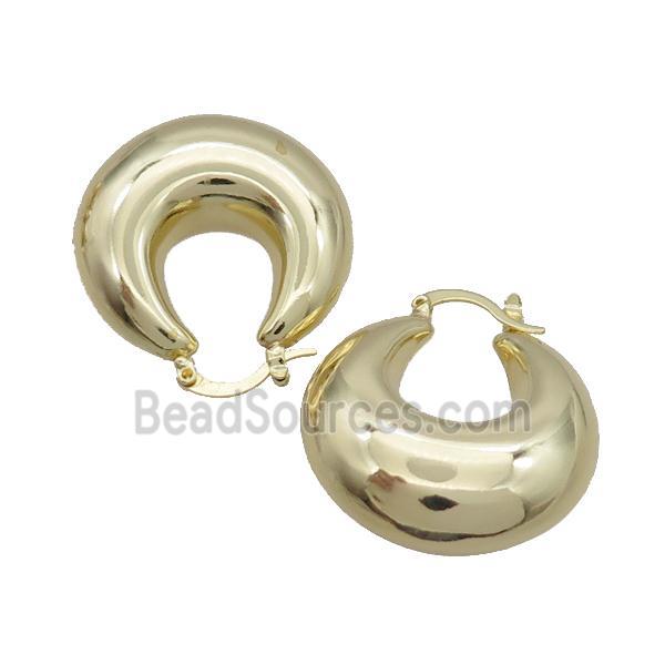 Copper Latchback Earring Gold Plated