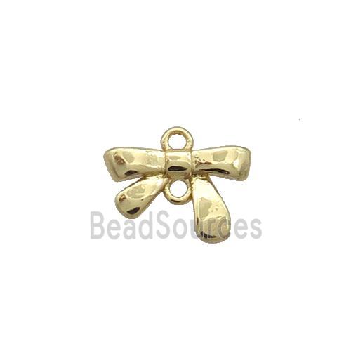 Copper Bowknot Pendant Gold Plated