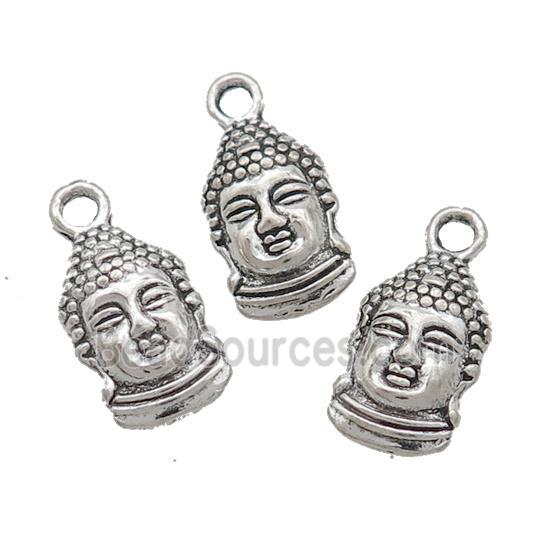 Tibetan Style Buddha Pendant Zinc Antique Silver