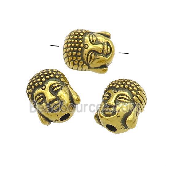 Tibetan Style Buddha Beads Zinc Antique Gold