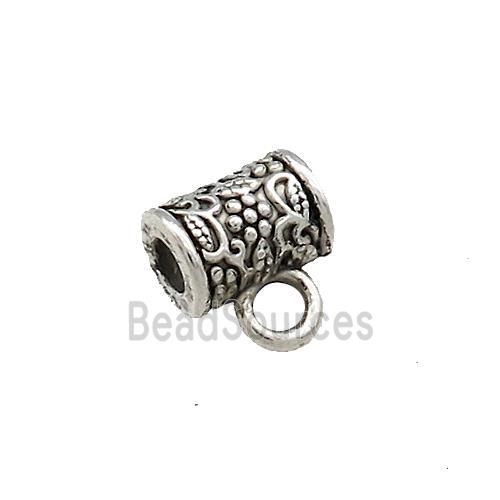 Tibetan Style Zinc Bails Antique Silver