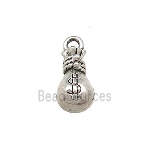 Tibetan Style Zinc Moneybags Pendant Antique Silver