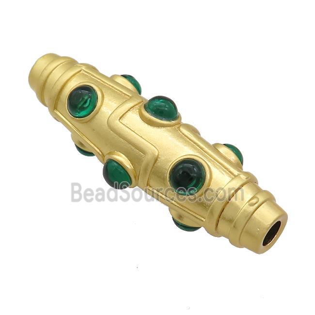 Copper Rice Beads Large Hole Unfade Gold Plated