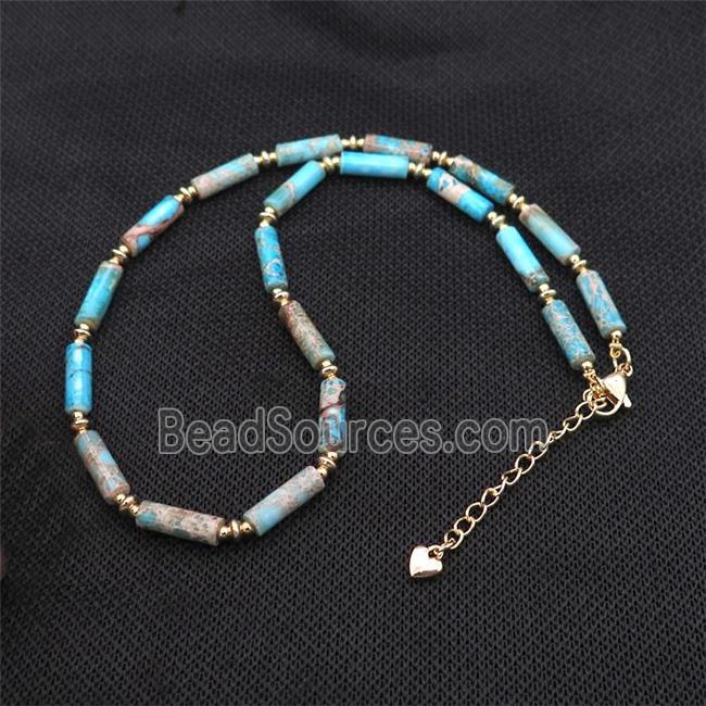 Blue Imperial Jasper Necklace