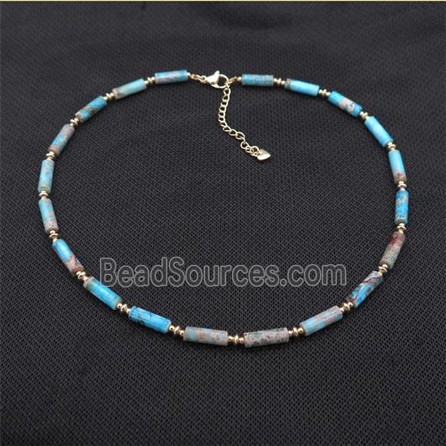 Blue Imperial Jasper Necklace