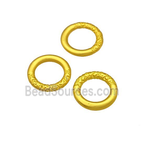 Alloy Jump Rings Unfade Matte Gold Plated