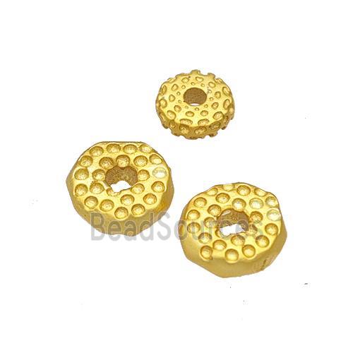 Copper Heishi Spacer Beads Lotus Gold Plated