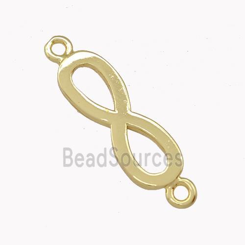 Copper Infinity Connector Gold Plated