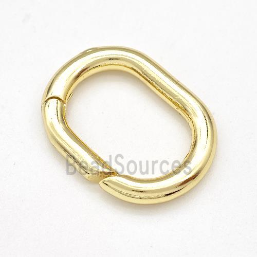 Copper Carabiner Clasp Gold Plated