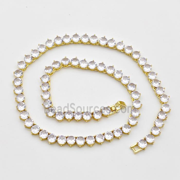 Copper Bracelet Pave Crystal Glass Gold Plated