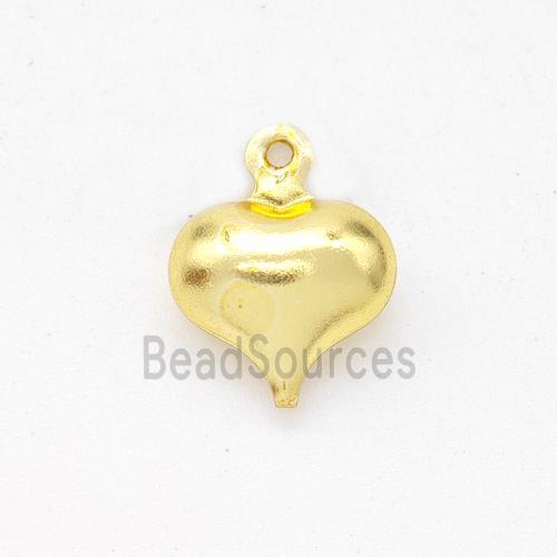 Copper Heart Pendant Hollow Gold Plated