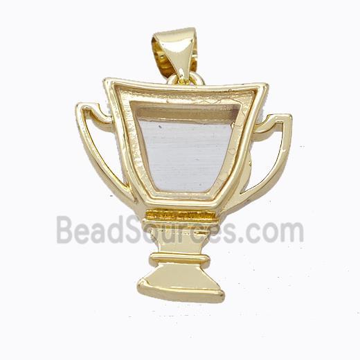 Copper Cup Locket Pendant Gold Plated