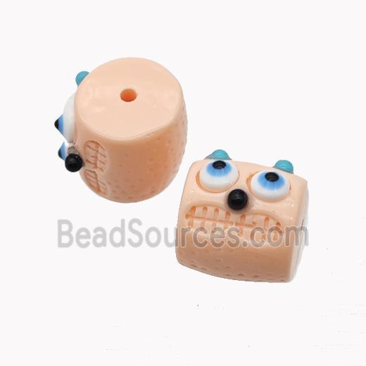 Salmon Resin Monster Beads