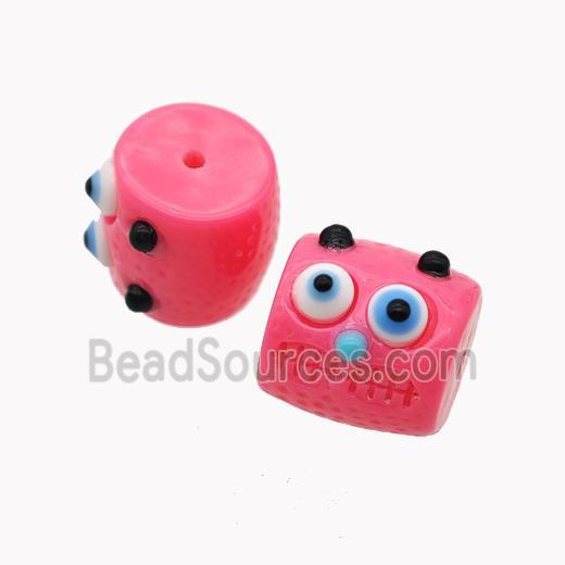 Pink Resin Monster Beads