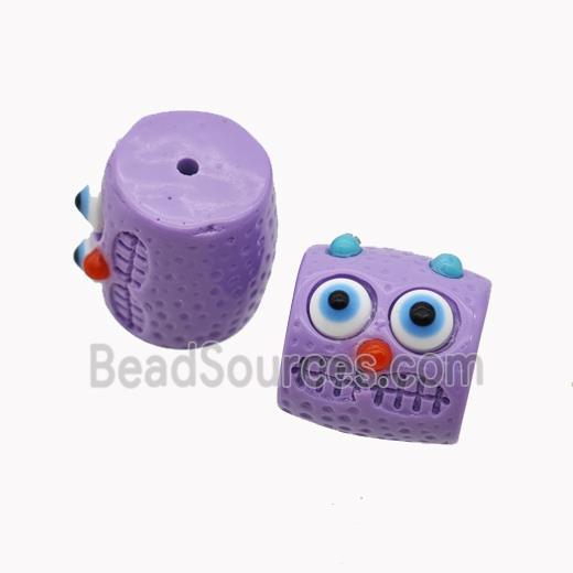 Purple Resin Monster Beads