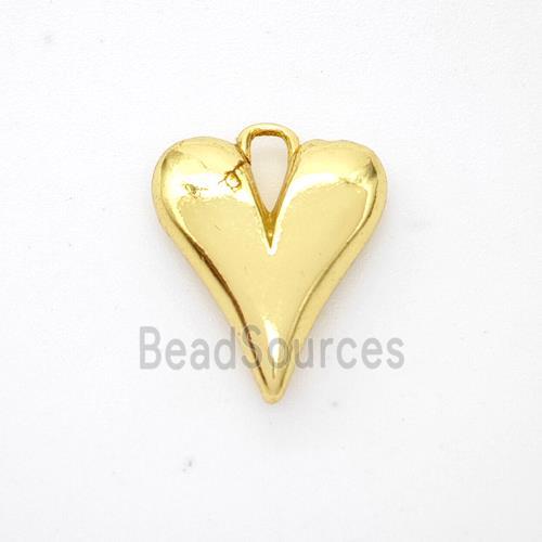 Copper Heart Pendant Gold Plated