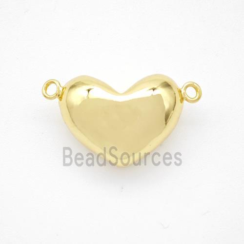 Copper Heart Pendant Gold Plated