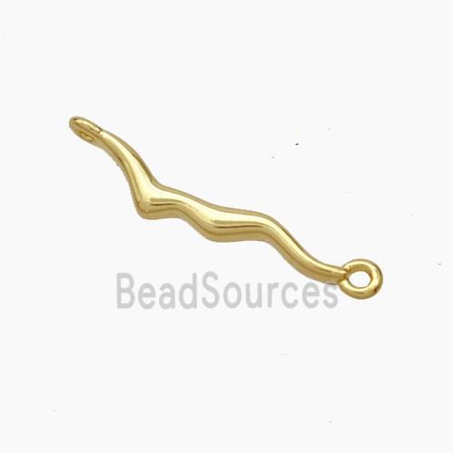 Copper Stick Connector Gold Plated