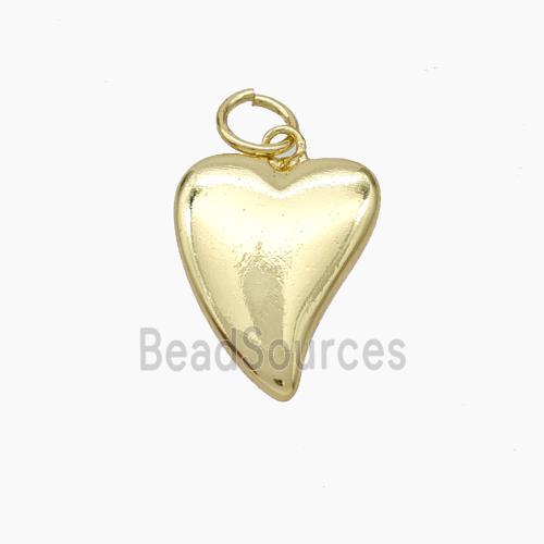 Copper Heart Pendant Gold Plated