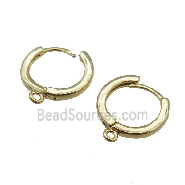 copper Hoop Earring Accessories, gold plated