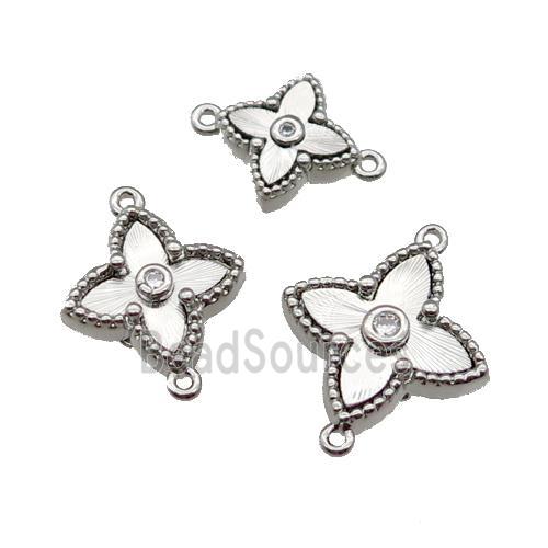 copper star connector, platinum plated