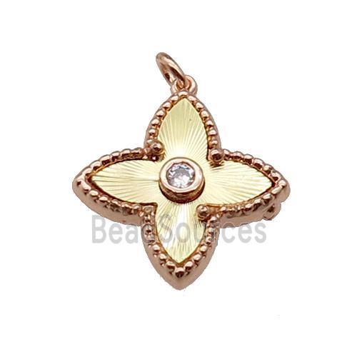 copper star pendant, gold plated