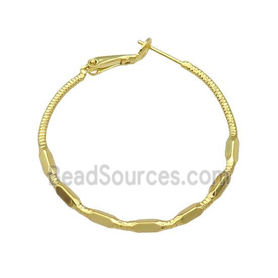 Copper Hoop Earring Gold Plated