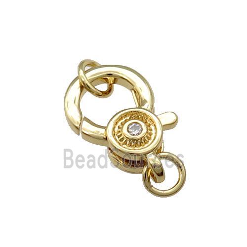 Copper Lobster Clasp Gold Plated