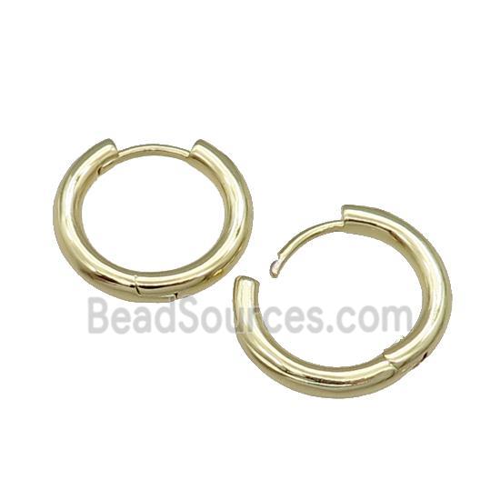 Copper Latchback Earring Gold Plated