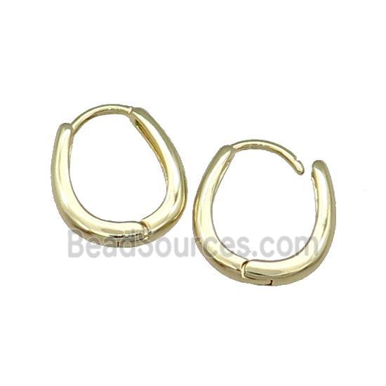 Copper Latchback Earring Gold Plated