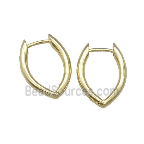 Copper Latchback Earring Gold Plated