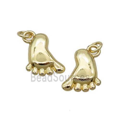 Alloy Babyfeet Pendant 18K Gold Plated