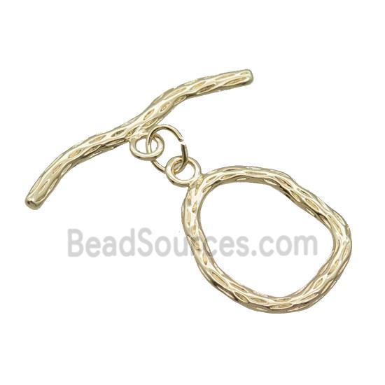 Copper Toggle Clasp Unfade 18K Gold Plated
