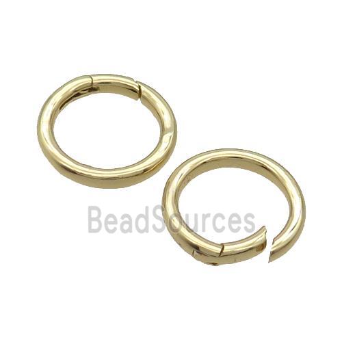 Copper Carabiner Clasp Circle Gold Plated