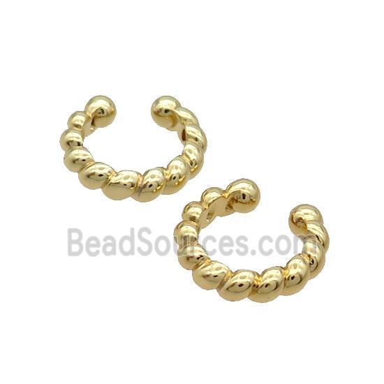 Copper Clip Earring Gold Plated