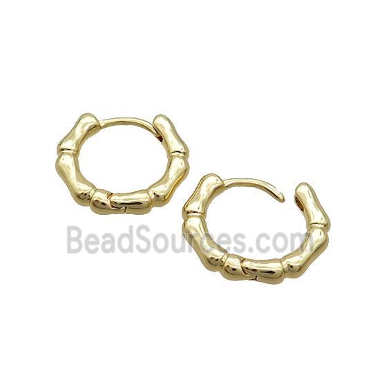 Copper Hoop Earring 18K Gold